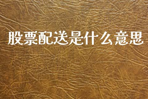 股票配送是什么意思_https://cj001.lansai.wang_期货问答_第1张