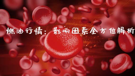 燃油行情：影响因素全方位解析_https://cj001.lansai.wang_保险问答_第1张