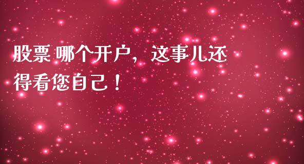 股票 哪个开户，这事儿还得看您自己！_https://cj001.lansai.wang_财经问答_第1张