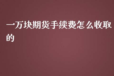 一万块期货手续费怎么收取的_https://cj001.lansai.wang_期货问答_第1张