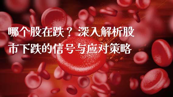 哪个股在跌？ 深入解析股市下跌的信号与应对策略_https://cj001.lansai.wang_股市问答_第1张
