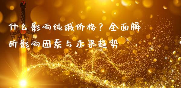 什么影响纯碱价格?全面解析影响因素与未来趋势_金融问答_第1张_财经百问网 什么影响纯碱价格?全面解析影响因素与未来趋势_https://cj001.lansai.wang_金融问答_第1张