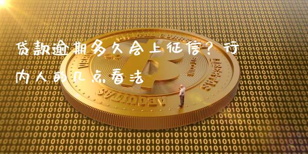 贷款逾期多久会上征信？行内人的几点看法_https://cj001.lansai.wang_金融问答_第1张