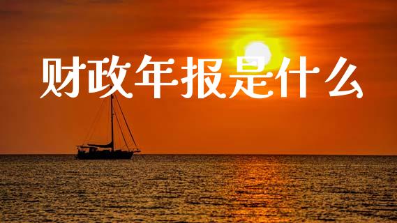财政年报是什么_https://cj001.lansai.wang_会计问答_第1张