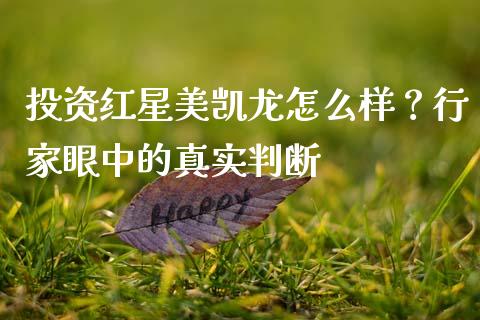 投资红星美凯龙怎么样？行家眼中的真实判断_https://cj001.lansai.wang_财经百问_第1张