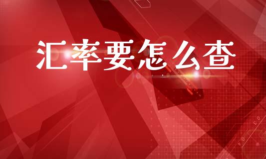 汇率要怎么查_https://cj001.lansai.wang_财经问答_第1张