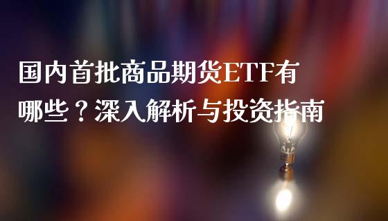国内首批商品期货ETF有哪些？深入解析与投资指南_https://cj001.lansai.wang_期货问答_第1张