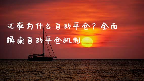 汇率为什么自动平仓？全面解读自动平仓机制_https://cj001.lansai.wang_财经问答_第1张