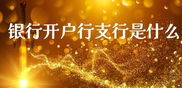 银行开户行支行是什么_https://cj001.lansai.wang_理财问答_第1张