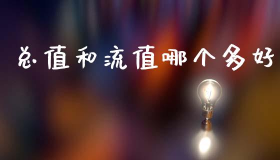 总值和流值哪个多好_https://cj001.lansai.wang_财经问答_第1张