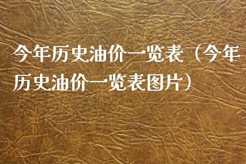 今年历史油价一览表(今年历史油价一览表图片)_财经百问_第1张_财经百问网 今年历史油价一览表(今年历史油价一览表图片)_https://cj001.lansai.wang_财经百问_第1张
