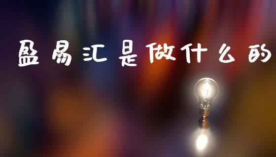盈易汇是做什么的_https://cj001.lansai.wang_财经问答_第1张