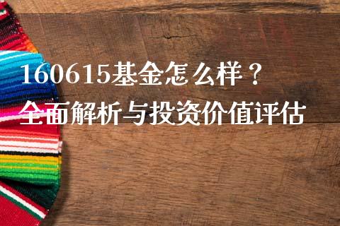 160615基金怎么样？全面解析与投资价值评估_https://cj001.lansai.wang_财经问答_第1张