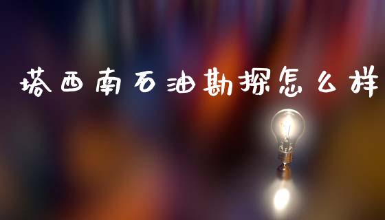 塔西南石油勘探怎么样_https://cj001.lansai.wang_会计问答_第1张