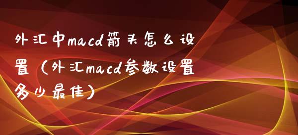 外汇中macd箭头怎么设置（外汇macd参数设置多少最佳）_https://cj001.lansai.wang_保险问答_第1张