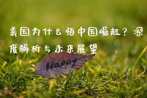 美国为什么怕中国崛起？深度解析与未来展望_https://cj001.lansai.wang_股市问答_第1张