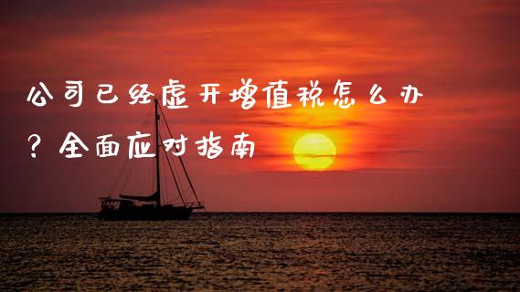 公司已经虚开增值税怎么办？全面应对指南_https://cj001.lansai.wang_会计问答_第1张
