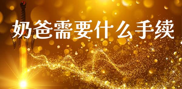 奶爸需要什么手续_https://cj001.lansai.wang_金融问答_第1张