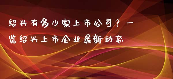 绍兴有多少家上市公司？一览绍兴上市企业最新动态_https://cj001.lansai.wang_期货问答_第1张