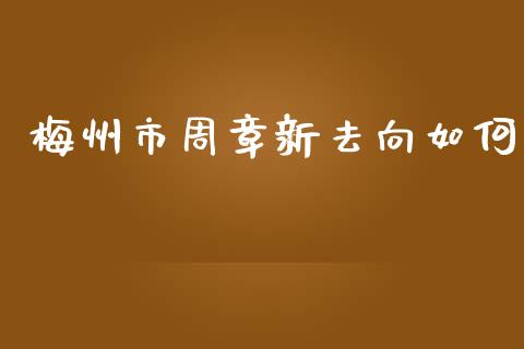 梅州市周章新去向如何_https://cj001.lansai.wang_金融问答_第1张