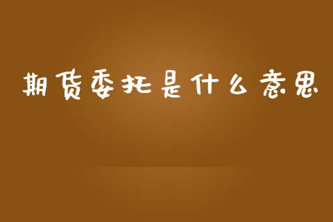 期货委托是什么意思_https://cj001.lansai.wang_财经问答_第1张