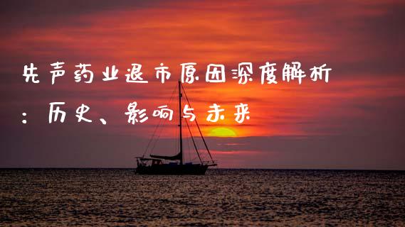先声药业退市原因深度解析：历史、影响与未来_https://cj001.lansai.wang_保险问答_第1张