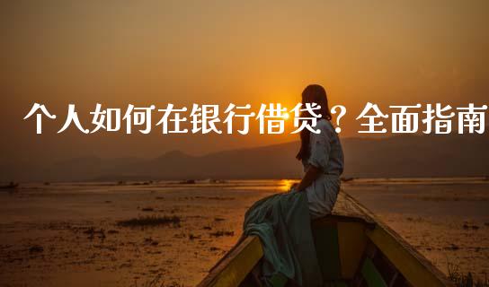 个人如何在银行借贷？全面指南_https://cj001.lansai.wang_财经问答_第1张