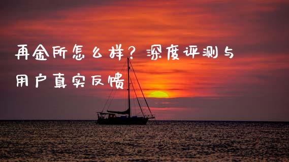 再金所怎么样？深度评测与用户真实反馈_https://cj001.lansai.wang_股市问答_第1张