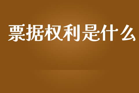 票据权利是什么_https://cj001.lansai.wang_会计问答_第1张