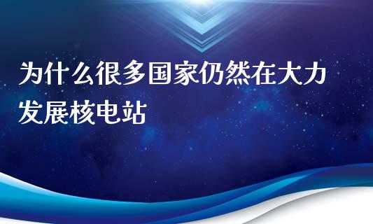 为什么很多国家仍然在大力发展核电站_https://cj001.lansai.wang_财经问答_第1张