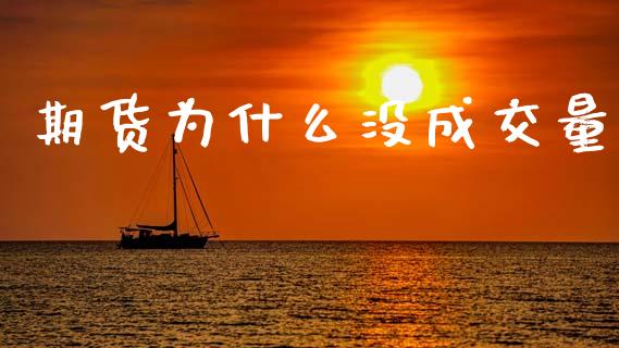 期货为什么没成交量_https://cj001.lansai.wang_理财问答_第1张