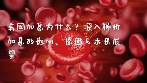 美国加息为什么？深入解析加息的影响、原因与未来展望_https://cj001.lansai.wang_股市问答_第1张