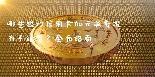 哪些银行信用卡加元消费没有手续费？全面指南_https://cj001.lansai.wang_保险问答_第1张