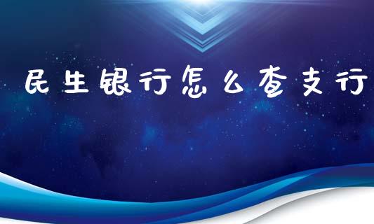 民生银行怎么查支行_https://cj001.lansai.wang_金融问答_第1张