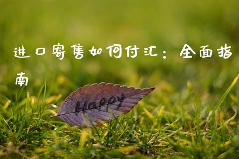 进口寄售如何付汇：全面指南_https://cj001.lansai.wang_股市问答_第1张