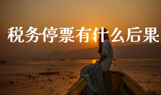 税务停票有什么后果_https://cj001.lansai.wang_会计问答_第1张