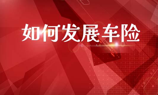 如何发展车险_https://cj001.lansai.wang_保险问答_第1张