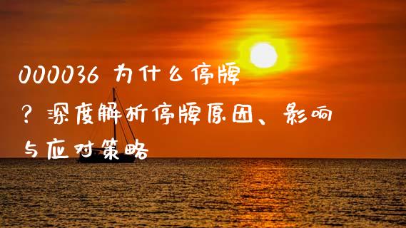 000036 为什么停牌？深度解析停牌原因、影响与应对策略_https://cj001.lansai.wang_理财问答_第1张