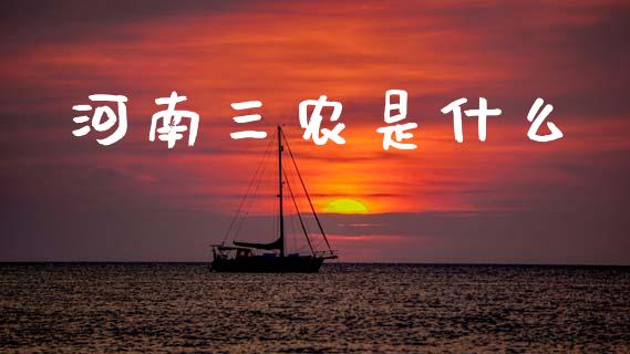 河南三农是什么_https://cj001.lansai.wang_财经问答_第1张