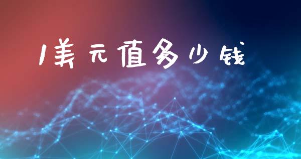 1美元值多少钱_https://cj001.lansai.wang_财经问答_第1张