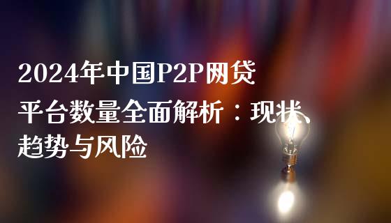 2024年中国P2P网贷平台数量全面解析：现状、趋势与风险_https://cj001.lansai.wang_金融问答_第1张