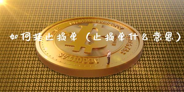 如何挂止损单（止损单什么意思）_https://cj001.lansai.wang_金融问答_第1张