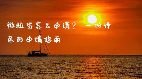 微粒贷怎么申请？ 一份详尽的申请指南_https://cj001.lansai.wang_会计问答_第1张