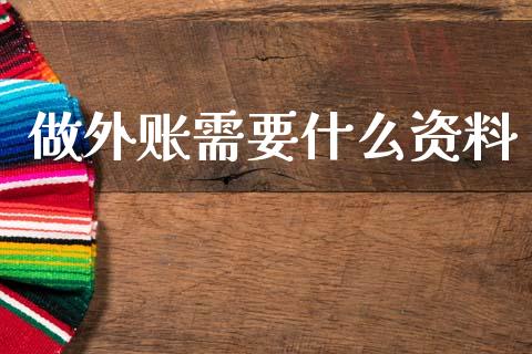 做外账需要什么资料_https://cj001.lansai.wang_会计问答_第1张