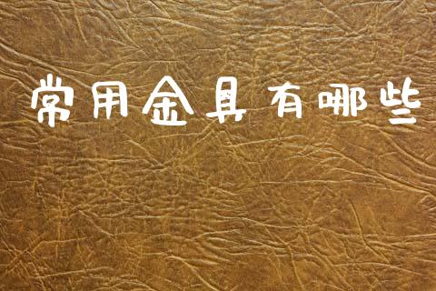 常用金具有哪些_https://cj001.lansai.wang_财经百问_第1张