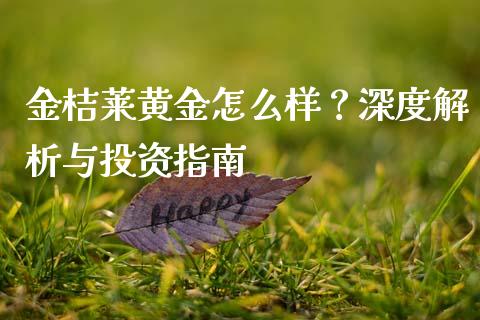 金桔莱黄金怎么样？深度解析与投资指南_https://cj001.lansai.wang_保险问答_第1张